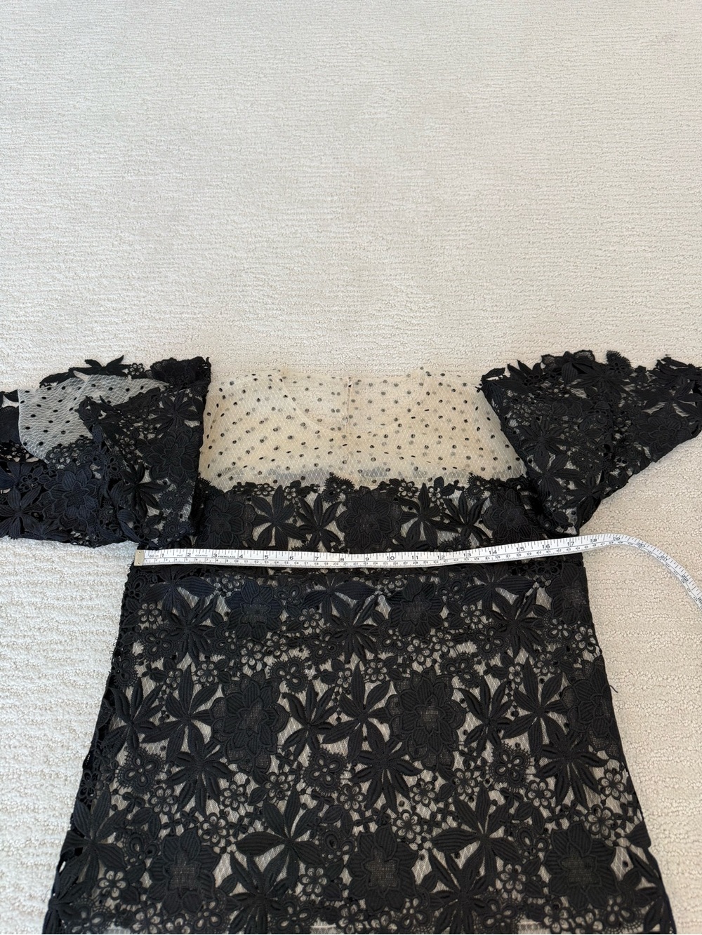 Monique Lhullier resort 2018 vogue runway lace top blouse size 4 - Picture 10 of 15